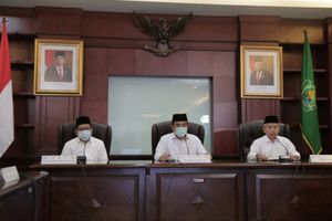 <p>Menteri Agama Fachrul Razi memastikan pondok pesantren dan lembaga pendidikan agama tetap belajar dari rumah. / Kemenag.go.id</p>
