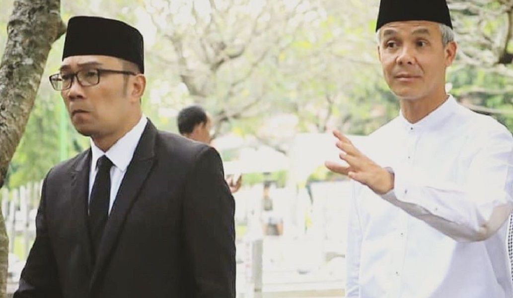 <p>Gubernur Jawa Barat Ridwan Kamil dan Gubernur Jawa Tengah Ganjar Pranowo. / Facebook @mochamadridwankamil</p>

