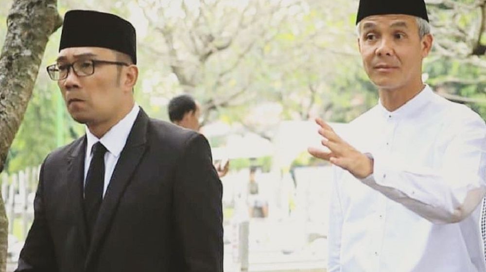 <p>Gubernur Jawa Barat Ridwan Kamil dan Gubernur Jawa Tengah Ganjar Pranowo. / Facebook @mochamadridwankamil</p>
