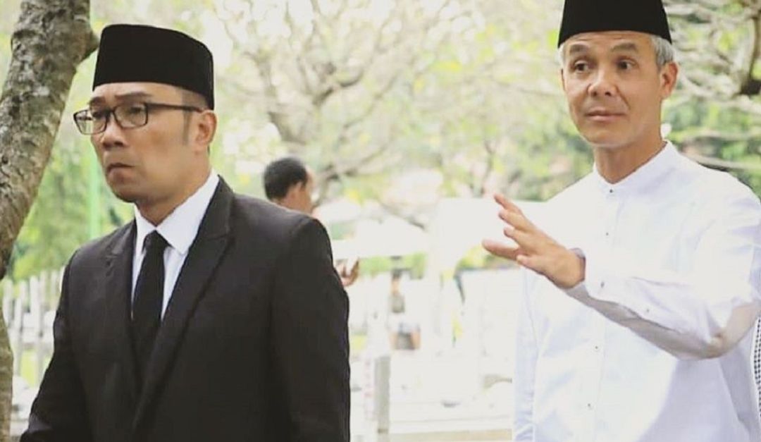 <p>Gubernur Jawa Barat Ridwan Kamil dan Gubernur Jawa Tengah Ganjar Pranowo. / Facebook @mochamadridwankamil</p>
