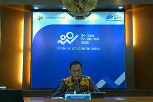 <p>Kepala Badan Pusat Statistik (BPS), Suhariyanto dalam konferensi pers, Selasa, 2 Juni 2020</p>
