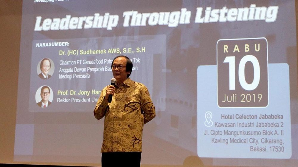 <p>Chairman PT Garudafood Putra Putri Jaya Tbk. Sudhamek Agoeng Waspodo Soenjoto. / Garudafood.com</p>
