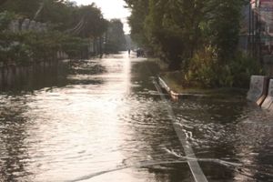 <p>Ilustrasi banjir di kawasan Jakarta / Dok. TrenAsia.com</p>