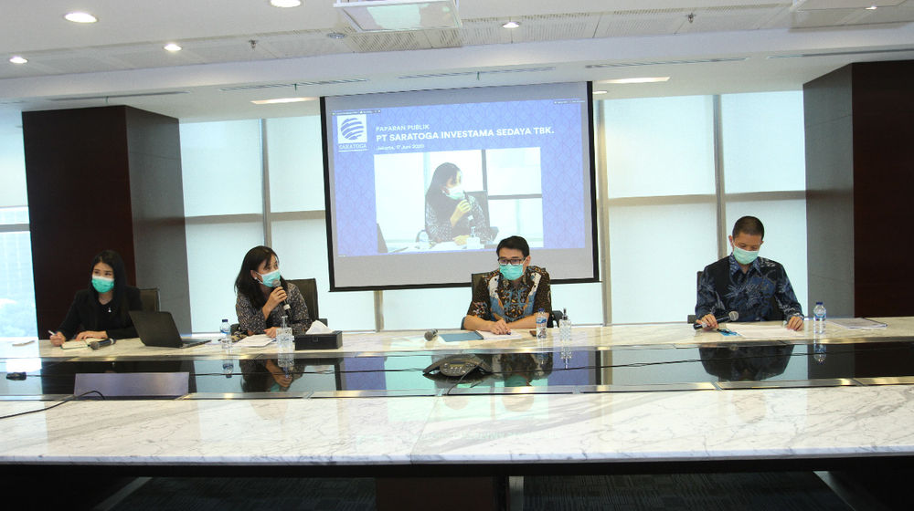<p>Rapat Umum Pemegang Saham Tahunan PT Saratoga Investama Sedaya Tbk. (SRTG). / Dok. Saratoga</p>