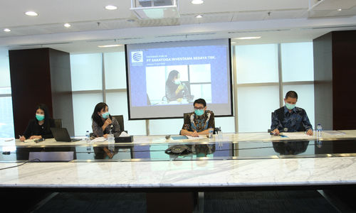 <p>Rapat Umum Pemegang Saham Tahunan PT Saratoga Investama Sedaya Tbk. (SRTG). / Dok. Saratoga</p>

