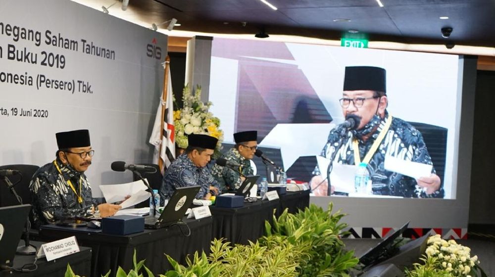 <p>PT Semen Indonesia (Persero) Tbk. (SMGR) menggelar rapat umum pemegang saham tahunan (RUPST) 2020 pada hari ini, Jumat, 19 Juni 2020. / Dok. Semen Indonesia</p>
