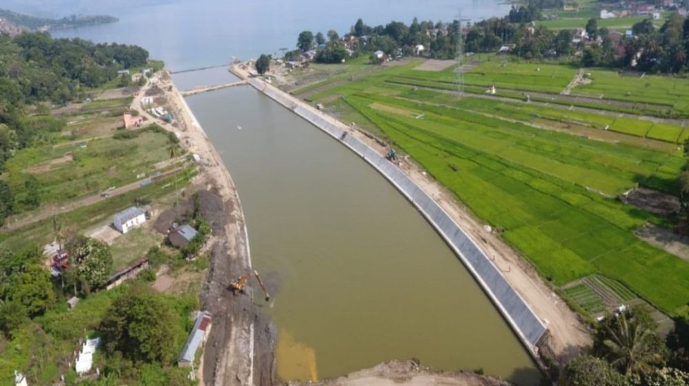 <p>Alur Tano Ponggol di kawasan strategis pariwisata nasional (KSPN) Danau Toba. / Dok. Kementerian PUPR</p>
