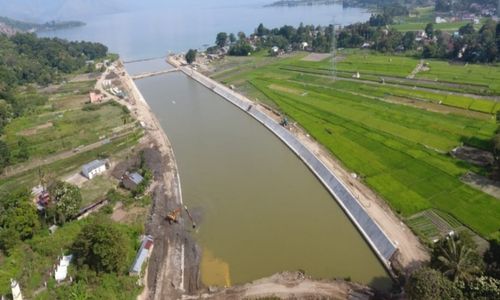 <p>Alur Tano Ponggol di kawasan strategis pariwisata nasional (KSPN) Danau Toba. / Dok. Kementerian PUPR</p>
