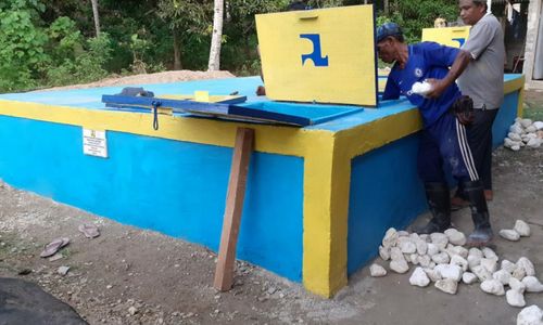 <p>Salah satu infrastruktur penyediaan air baku mandiri. / Dok. Kementerian PUPR</p>
