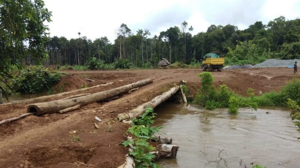 <p>Pembangunan PLBN Yetetkun di Papua. / Dok. Kementerian PUPR</p>
