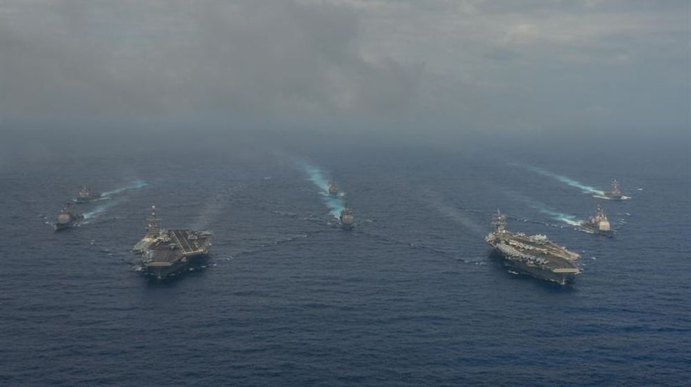 <p>Dua kelompok tempur kapal induk Amerika/foto: US Navy</p>
