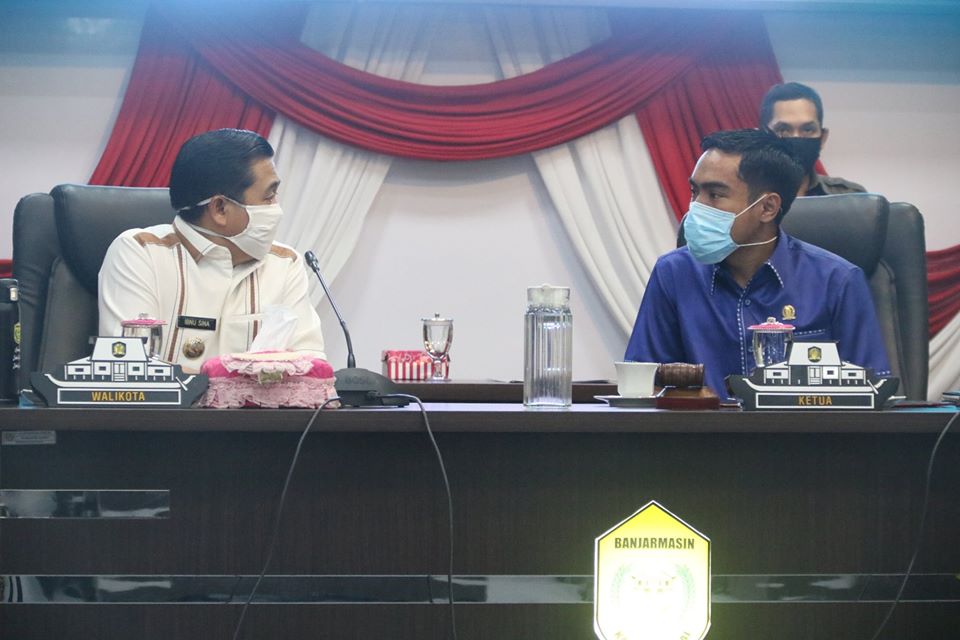 Walikota Ibnu Sina dan Ketua DPRD Banjarmasin Harry Wijaya