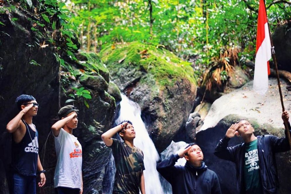 Air terjun Siguntang, Kampung Tangah, Nagari Anduring, Kecamatan 2x11 Kayutanam, Kabupaten Padang Pariaman 2018 lalu/Foto: FB/Andry Kurniawan