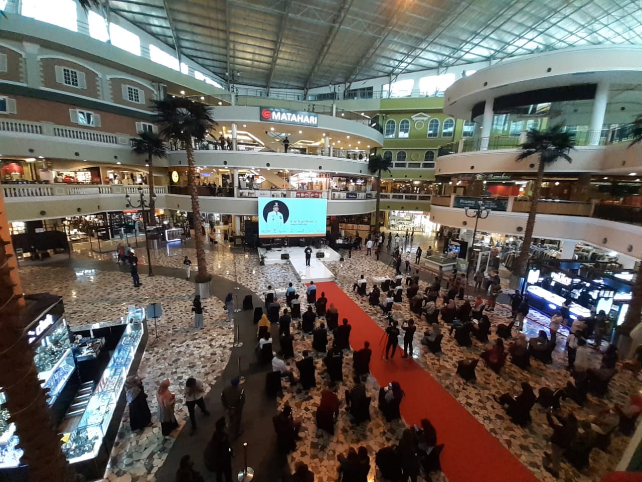 Simulasi event di atrium e-Walk BSB