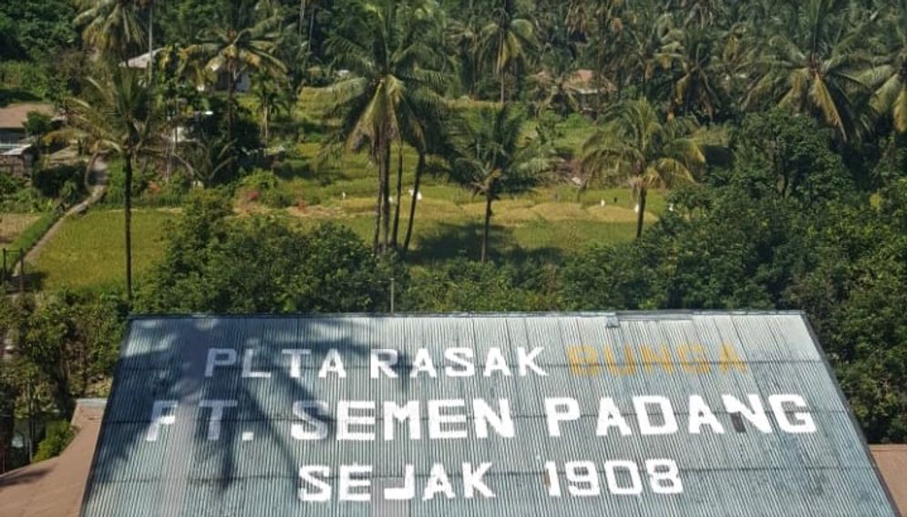 PLTA Rasak Bungo yang merupakan salah satu pembangkit milik PT Semen Padang/Foto: Ist