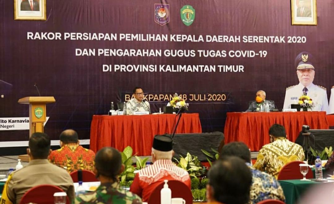 Mendagri Hadiri Rakor Pilkada Kaltim di Novotel Balikpapan