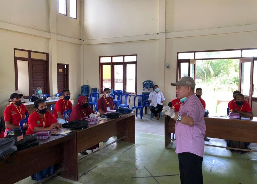 Kepala UPTD P2TP Hj RR Zuraida Henny Hapsari saat bimtek