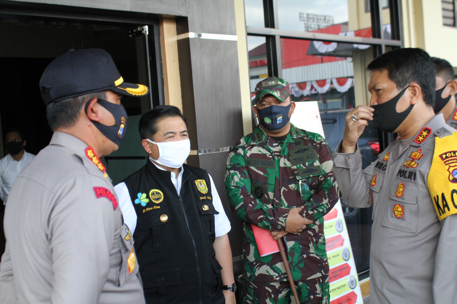 Walikota Banjarmasin dan Kapolda Kalsel di Polresta Banjarmasin
