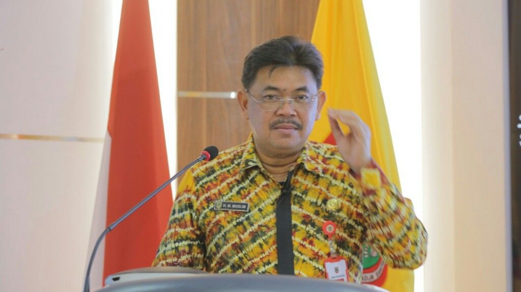 Kadinkes Kalsel HM Muslim menyampaikan rilis terbaru Covid-19