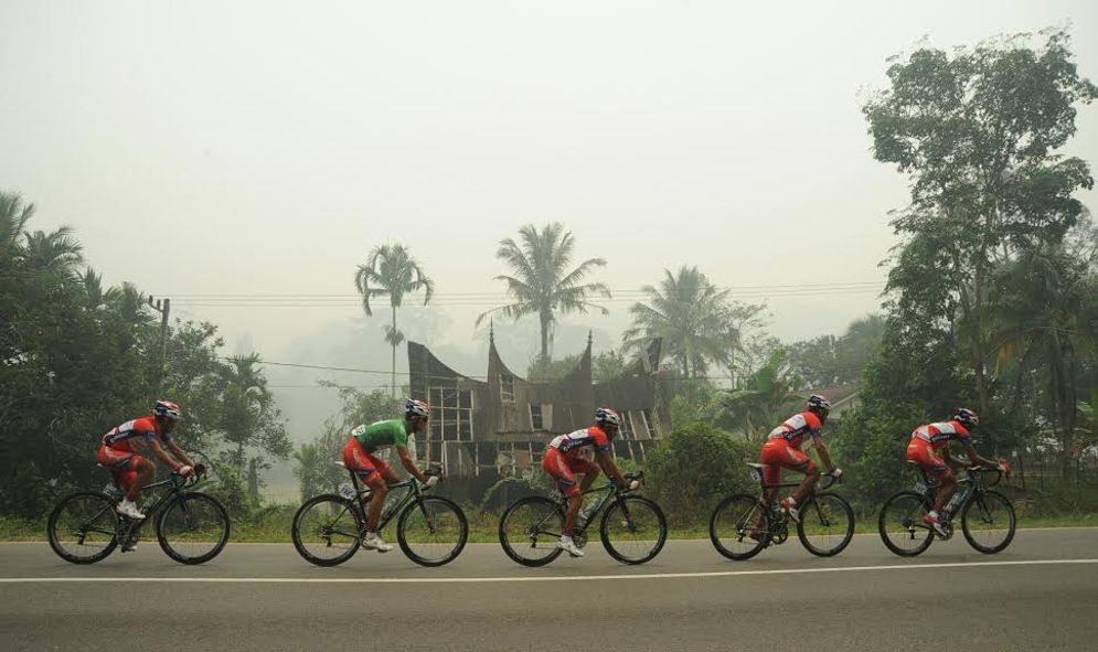 Ilustrasi pebalap sepeda Tour de Singkarak/Foto: ist