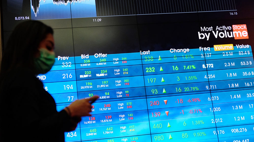 Awak Media beraktivitas dengan latar belakang pergerakan Indeks Harga Saham Gabungan