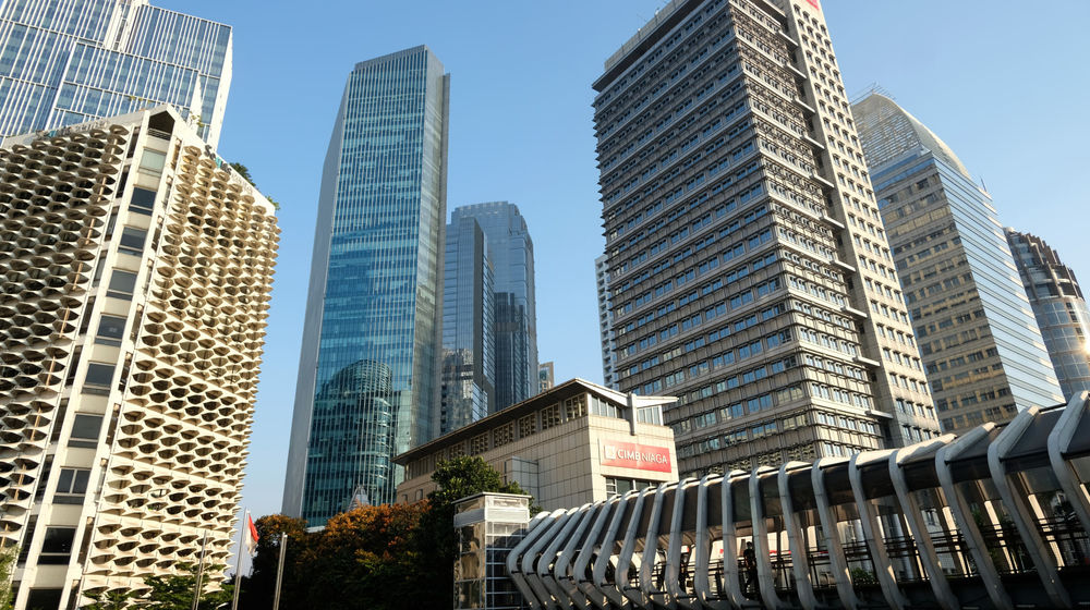 <p>Lanskap perkantoran dari kawasan Sudirman, Jakarta. Foto: Ismail Pohan/TrenAsia</p>
