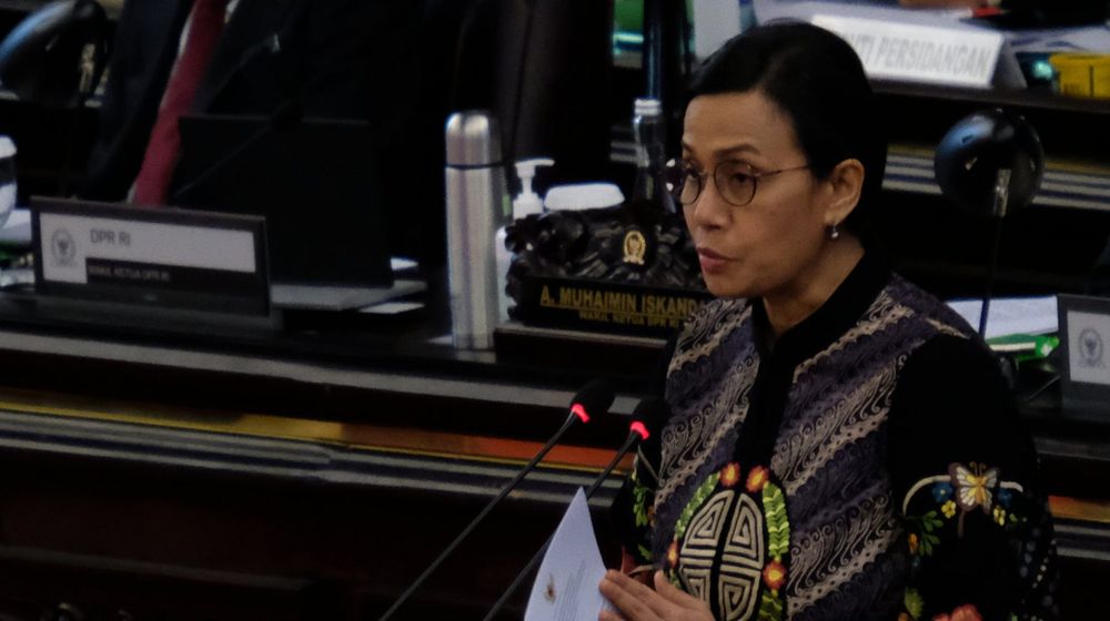 <p>Menteri Keuangan Sri Mulyani Indrawati menyampaikan Laporan Keuangan Pemerintah Pusat (LKPP) Tahun 2019 pada Rapat Paripurna DPR di Kompleks Parlemen, Senayan, Jakarta, Kamis, 16 Juli 2020. Foto: Ismail Pohan/TrenAsia</p>
