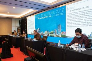 <p>Manajemen PT PP Properti saat RUPST 2020. / Facebook @PTPPPropertiTbk</p>
