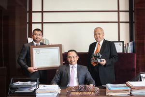 <p>Manajemen perusahaan pengelola golf PT Pakuan Tbk. (UANG). / Dok. Perseroan</p>
