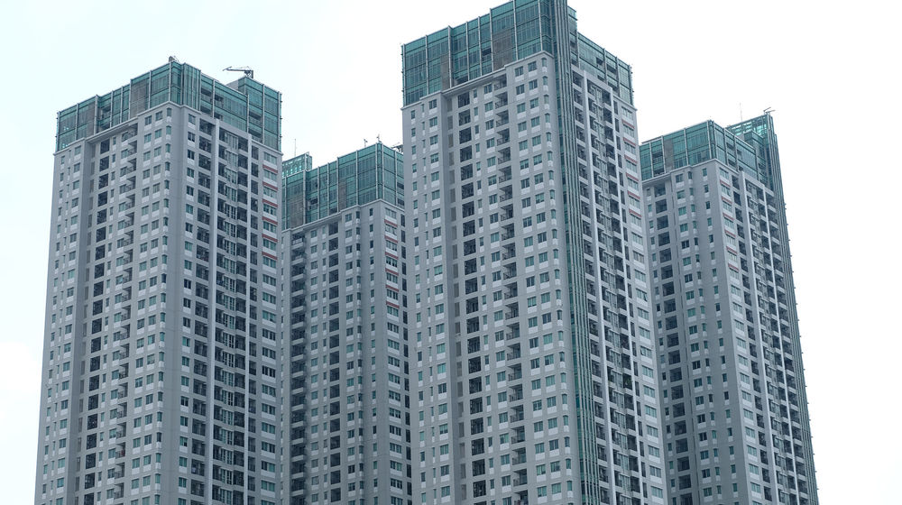 <p>Suasana bangunan apartemen di kawasan Jakarta Pusat/ Foto: Ismail Pohan/TrenAsia</p>
