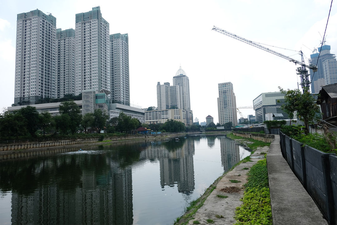 <p>Suasana bangunan apartemen di kawasan Jakarta Pusat. Foto: Ismail Pohan/TrenAsia</p>
