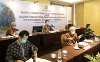 <p>Suasana Rapat Umum Pemegang Saham Tahunan dan Luar Biasa (RUPST dan RUPSLB) di Jakarta, Kamis, 30 Juk8 2020. Sepanjang 2019 lalu, Provident fokus menerapkan kebijakan efisiensi biaya operasional serta mengoptimalkan produksi perkebunan. Berkat penerapan kebijakan tersebut, PALM berhasil mencatatkan kenaikan pendapatan 25% pada Semester I-2020 menjadi Rp 121,28 miliar dibandingkan periode yang sama sebelumnya sebesar Rp 97,12 miliar. Laba bersih PALM juga melonjak 142% menjadi Rp 17,05 miliar. Foto: Ismail Pohan/TrenAsia</p>
