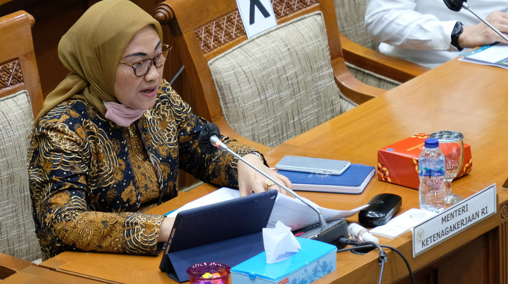 <p>Menteri Ketenagakerjaan (Menaker) Ida Fauziyah. Foto: Ismail Pohan/TrenAsia</p>
