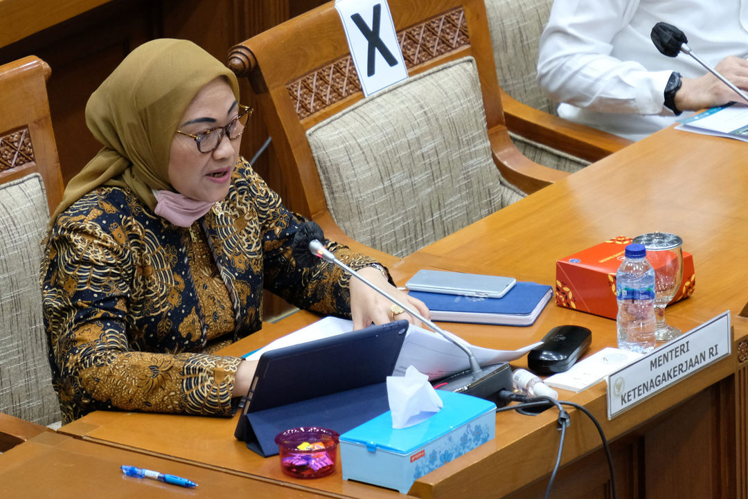 <p>Menteri Ketenagakerjaan (Menaker) Ida Fauziyah. Foto: Ismail Pohan/TrenAsia</p>
