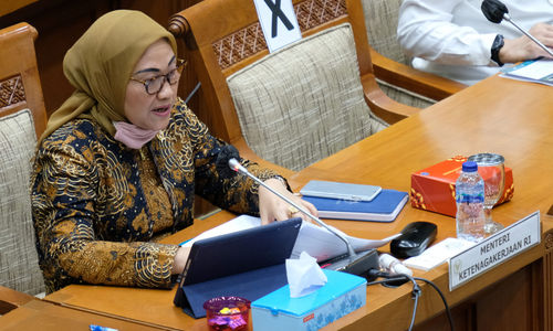 <p>Menteri Ketenagakerjaan (Menaker) Ida Fauziyah. Foto: Ismail Pohan/TrenAsia</p>
