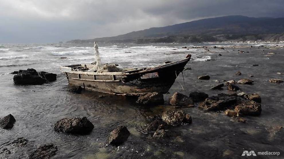 <p>&#8216;Kapal hantu&#8217; yang terdampar di pantai Jepang/CNN </p>
