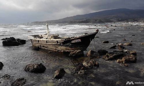 <p>&#8216;Kapal hantu&#8217; yang terdampar di pantai Jepang/CNN </p>
