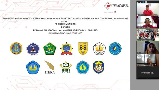 Layanan CloudX Telkomsel Dukung Pembelajaran Jarak Jauh untuk Kampus dan Sekolah di Lampung
