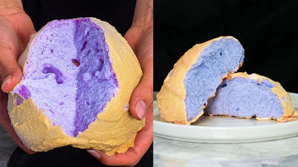 Cloud bread atau roti awan yang kini viral. Teksturnya lembut karena berbahan dasar putih telur.