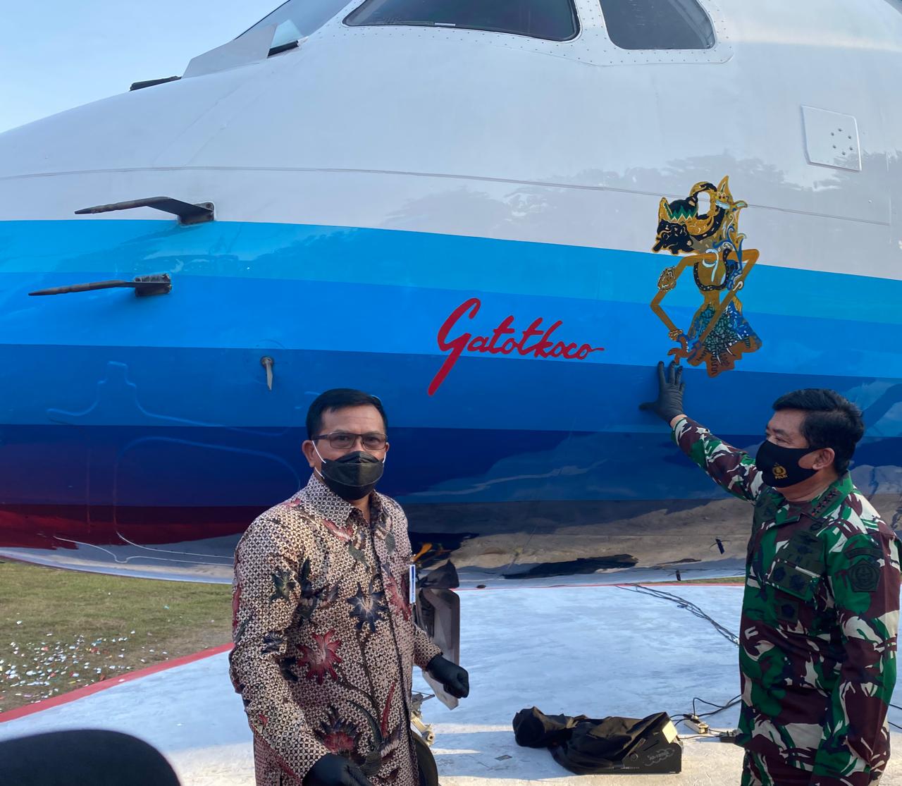 Suasana peresmian Monumen N-250 Gatotkoco