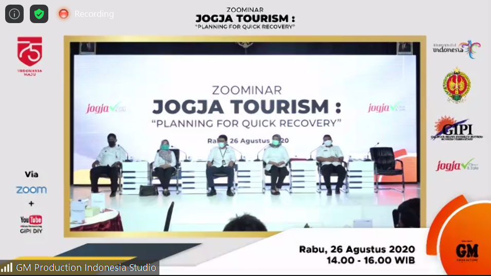 Zoombinar Jogja Tourism: Planning for Quick Recovery