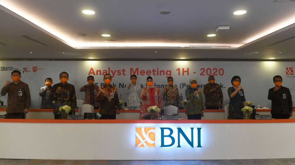<p>Manajemen BNI saat paparan kinerja semester I-2020. / Bni.co.id</p>
