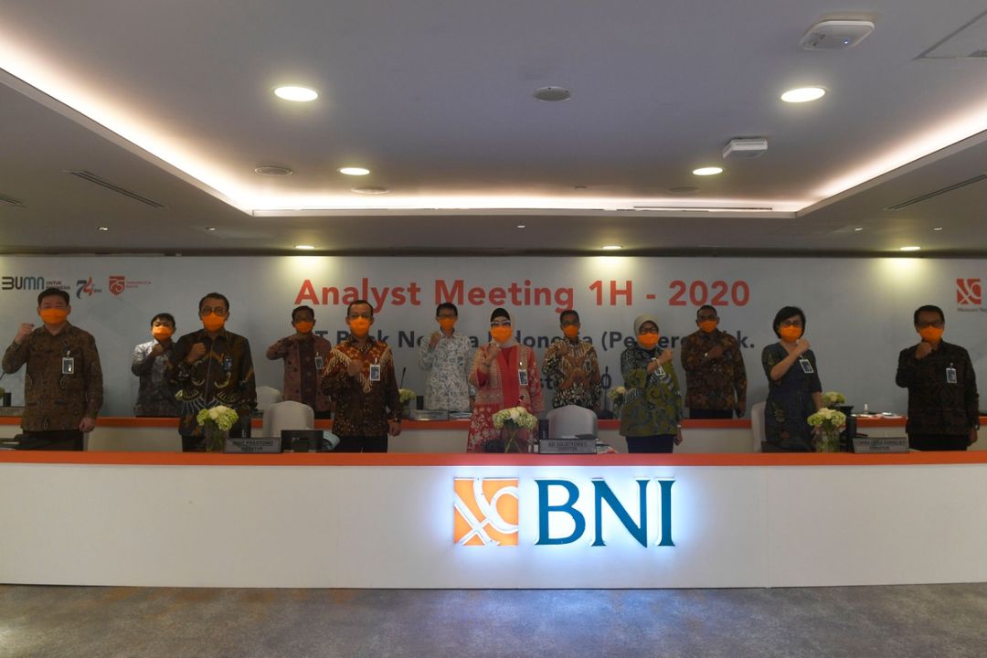 <p>Manajemen BNI saat paparan kinerja semester I-2020. / Bni.co.id</p>
