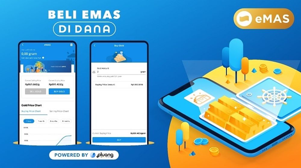 Hai Gaes… Investasi Emas Bisa Pakai Dompet Digital DANA Lho.. Cuma Rp10.000-an