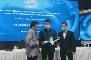<p>Manajemen PT Global Mediacom Tbk. (BMTR) saat paparan publik di MNC Tower. / Mediacom.co.id</p>
