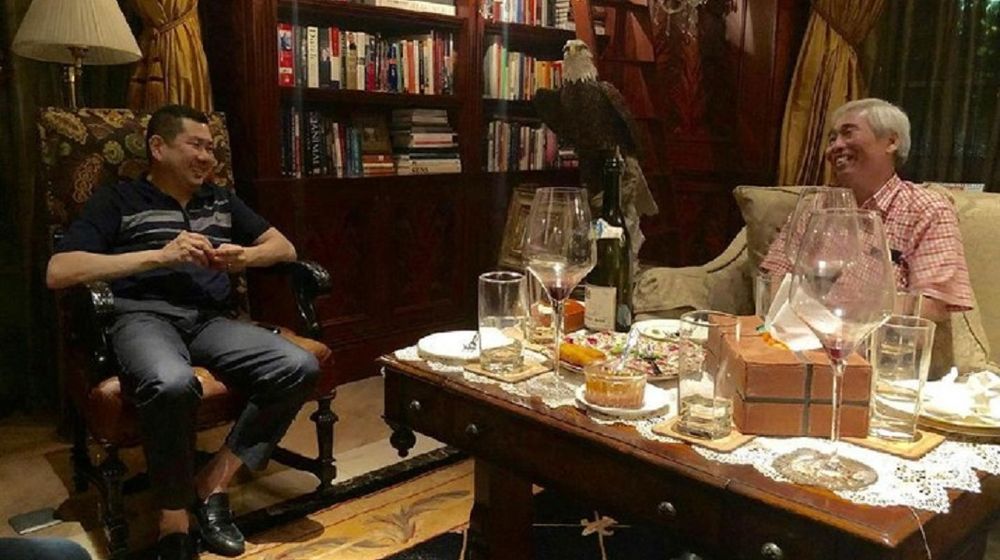 <p>Konglomerat MNC Grup Hary Tanoesoedibjo dengan investor saham Lo Kheng Hong. / Istimewa</p>