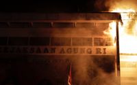 <p>Gedung Kejaksaan Agung (Kejagung) terbakar. / Istimewa</p>
