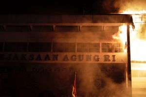 <p>Gedung Kejaksaan Agung (Kejagung) terbakar. / Istimewa</p>
