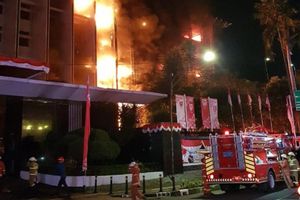 <p>Kebakaran terjadi di Gedung Kejaksaan Agung, Jakarta Selatan. / Istimewa</p>
