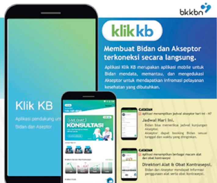<p>Aplikasi Klik KB. / Bkkbn.go.id</p>
